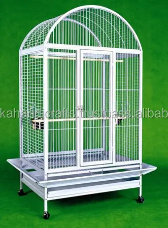 white bird cage