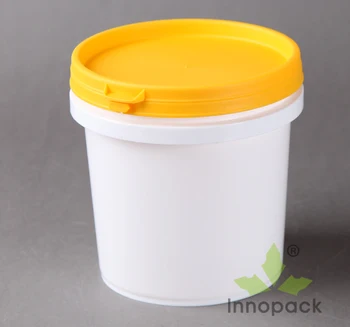 yellow plastic pail