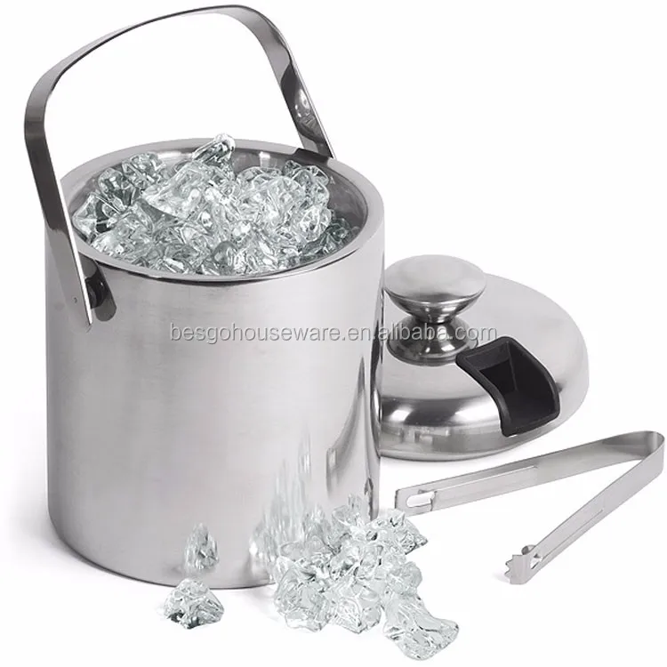 Stainless Steel Tabletop Ice Bucket Double Wall Wine Cooler Buy Wine