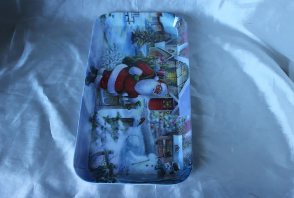 11.8inch christmas melamine tray