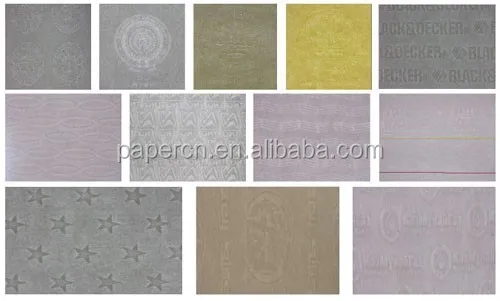 75% cotton 25 %% linen anti-counterfeiting thread paper, custom anti-counterfeiting watermark paper, special paper