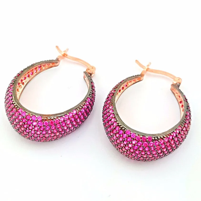 Nano Turquoise Round Earring, Handmade Wholesale Turkish 925 Sterling Silver, Jewelry Circle Earrings