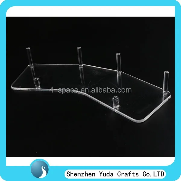 Perspex Mineral Fossil Geode Slab Slice Display Stand Small Acrylic