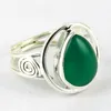 Today New Product Listing !! 2016 Fashion 925 Sterling Silver Jewellery Green Onyx Ring, Gorgeous Indian Design