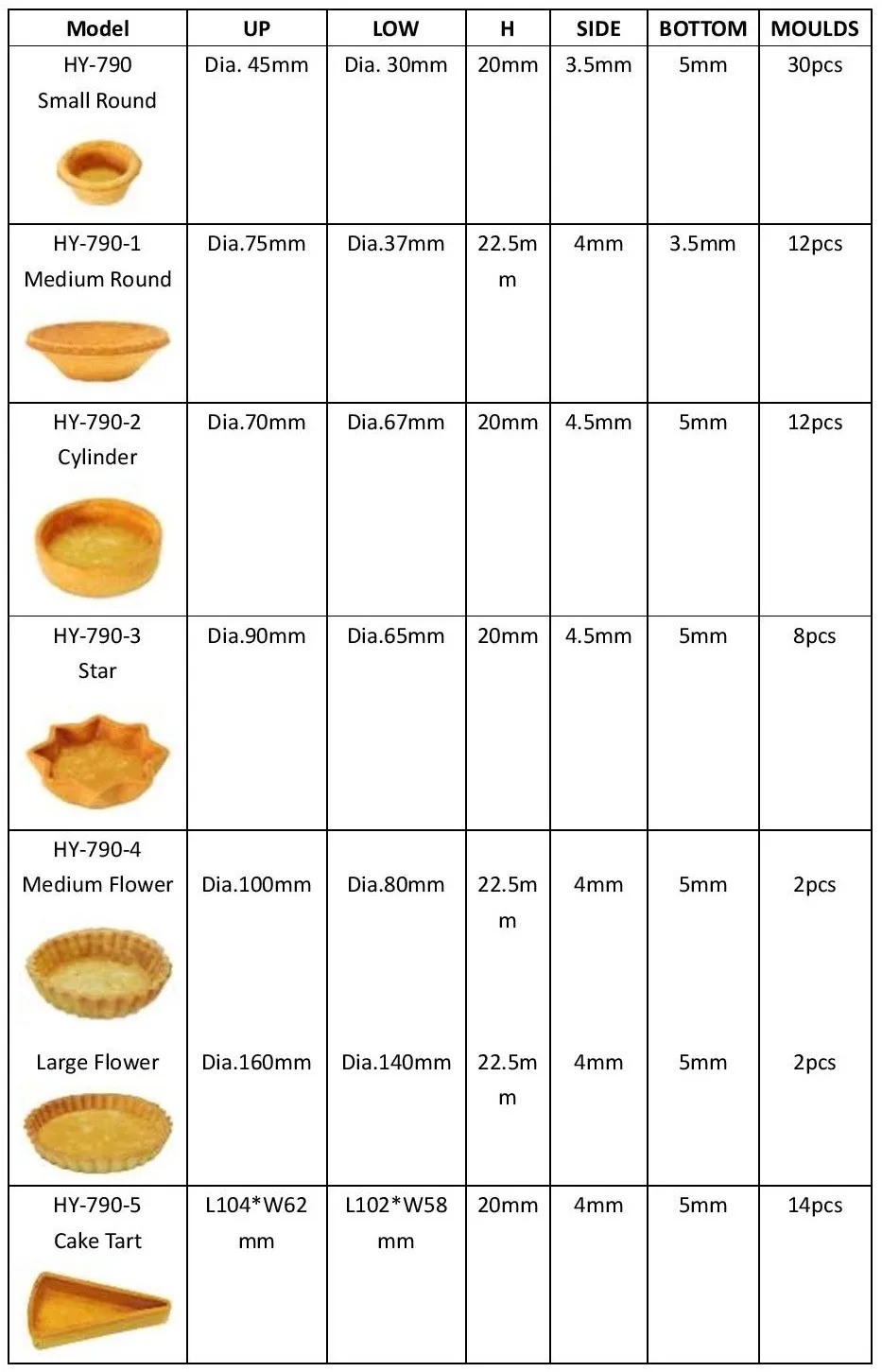 HY-790-3 Star Egg Tart Shell Biscuit Making Machine