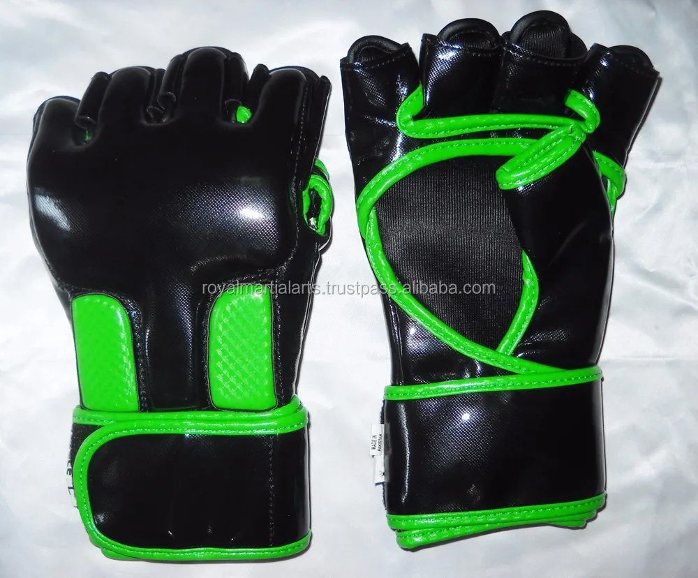 High Quality Professional Mma Grappling Gloves / Pu Leather Mma Fights