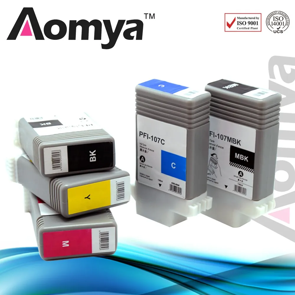 Wide Format Ink Cartridge Pfi107 For Canon Ipf 107 With Canon Ink Ipf