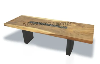 Solid Wood Nela Suar Table Slab Dinning View Solid Wood Nela Suar Table Slab Dinning