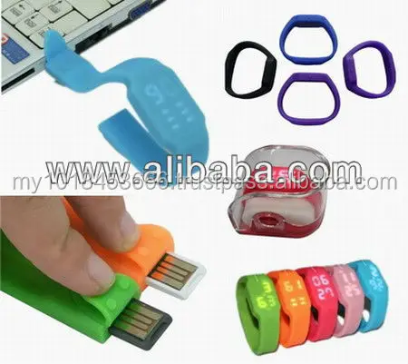 USB1431 Fashion Silicone Watch cum USB Drive