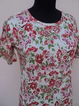 Printed Design Hojari T-shirts For Ladies & Girls Wear / Flower Design ...