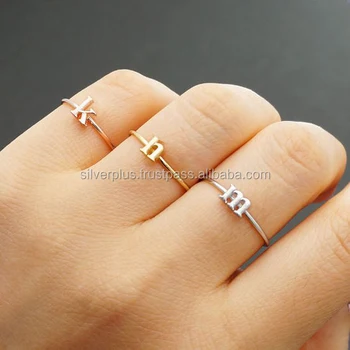 18k Solid Gold Alphabet Letter Initial Ring This Ring Availalbe In All Fonts A Z Buy Initial Rings White Gold Fashion Gold Initial Rings Mens Initial Rings Product On Alibaba Com