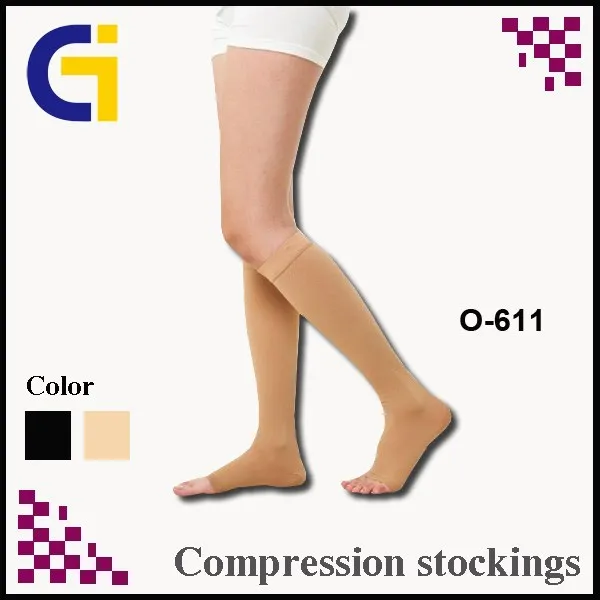(Class 2) For Varicose Open toe Lycra Shank High Compression Stockings-5.jpg