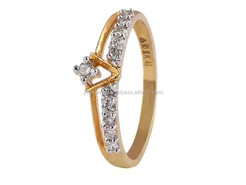 Quality 0.23 Cts Natural Diamonds Ring 