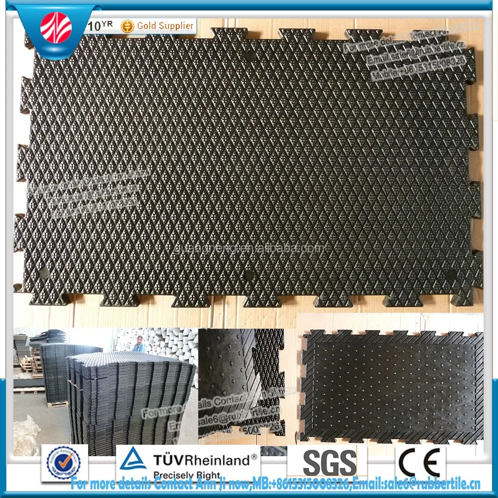 Rubber Recycled Odor Grooming Stalls Mats,Rubber Livestock Trailer