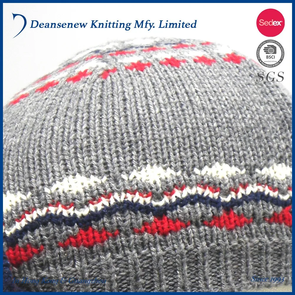 Fashion 60% Cotton 30% Nylon 10% Merino Wool Girls Jacquard Knitted Beret (3.).jpg