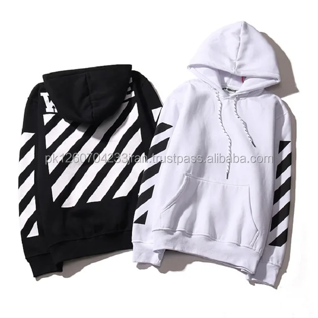 off white fleece hoodie