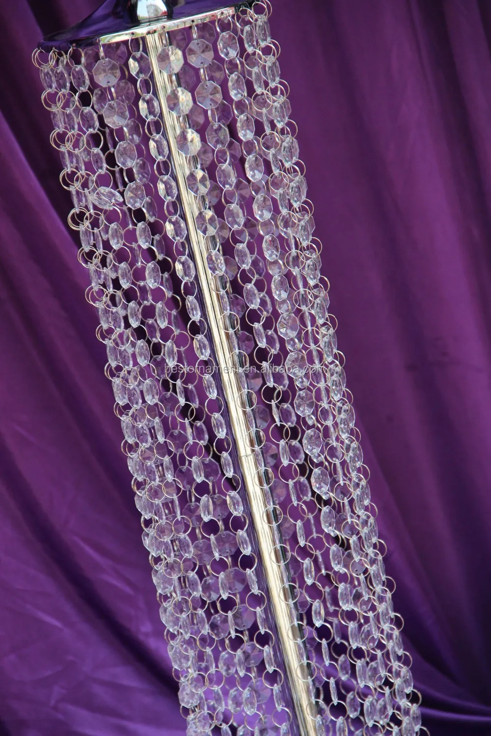 Luxury Crystal Beaded Wedding Aisle Pillar For Weddings Decor Buy