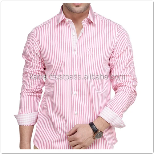 Baby Pink With White Line Mens Dress Shirt Buy Camisa De Baby Pink With White Line Mens Dress Shirt Buy Camisa De