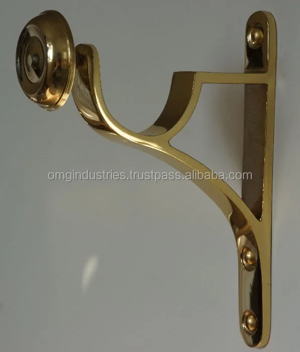 Polished Brass Adjustable Curtain Bracket Buy Polished Brass