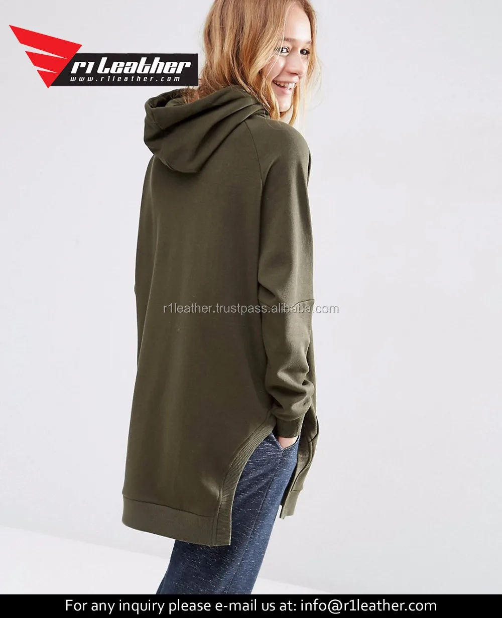 funnel collar hoodie