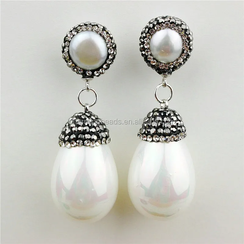CH-MAE0073 Fashion Pave diamond gemstone stud earring,jewelry stone earring wholesale,natural stone earring,charming earrings