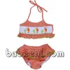 Lovely hand smocked bikinis for girl child with seahorse patterns