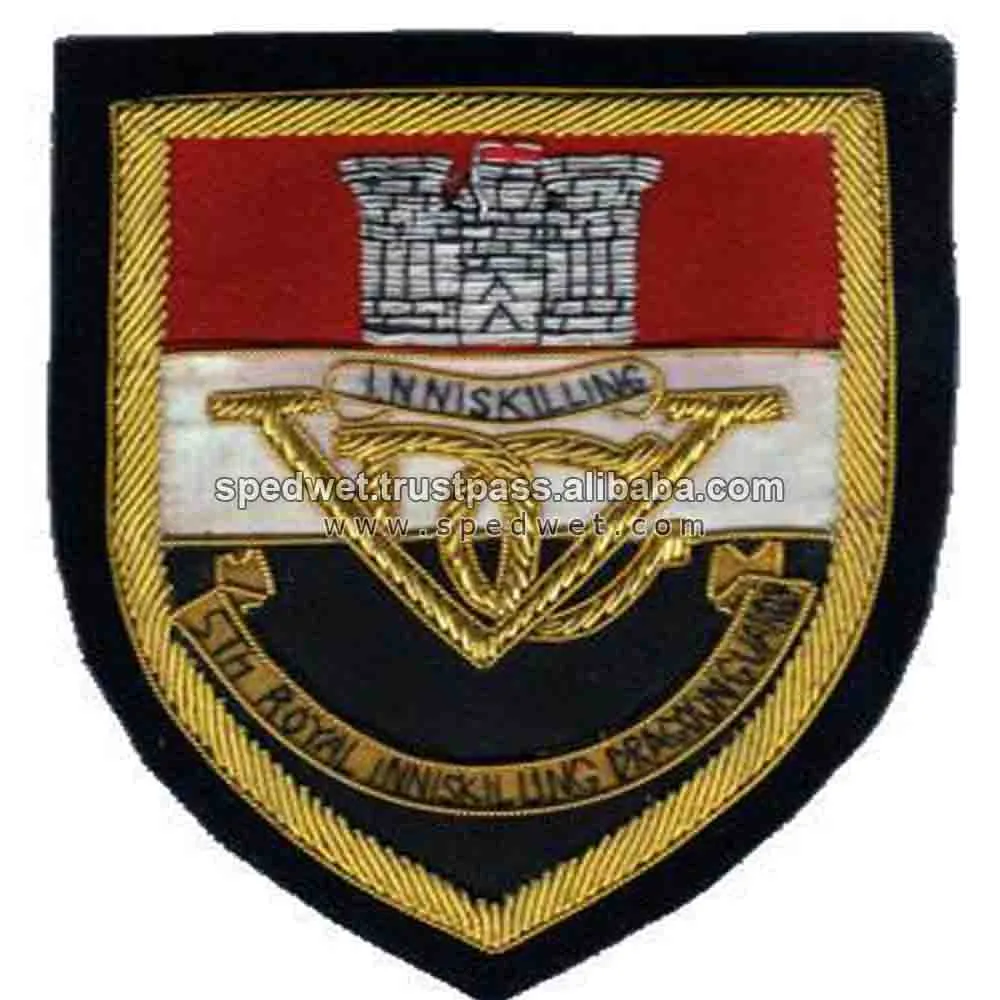 Hand Embroidered Naval Us Air Force Bullion Cap Badge United State