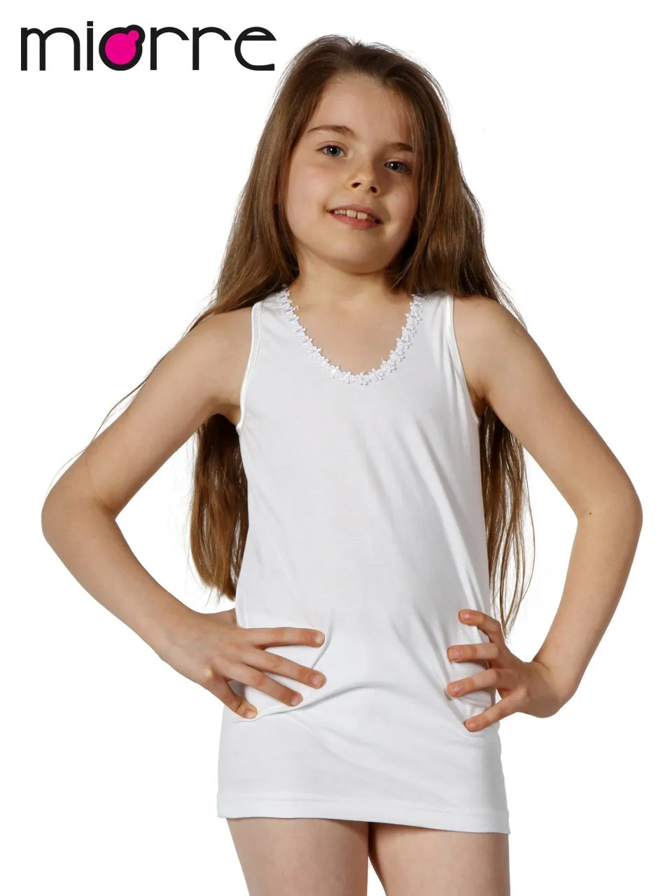 MIORRE - Sleeveless Tank Top with Embroidered Embroidery for Girls ...