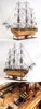 Handmade wooden model tall ship USS Constitution Copper Bottom Large L80 cm