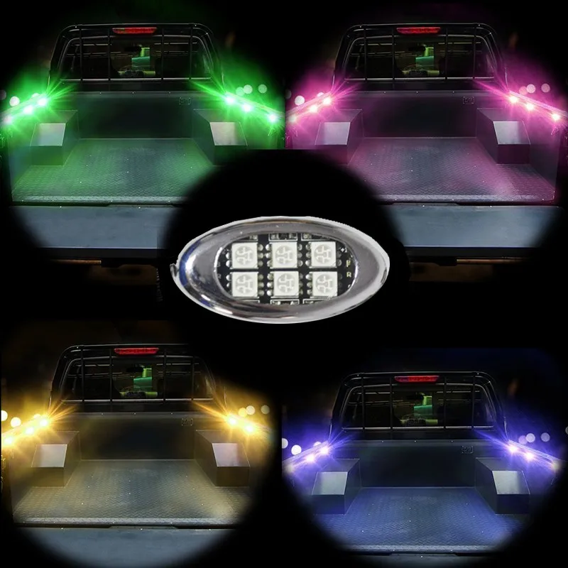 Motorcycle SUV Colorful Color Changing 10 Pods Led String Lights Motorcycle Lighting System With Blue-tooth APP Control