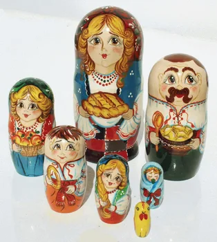 wooden stackable dolls