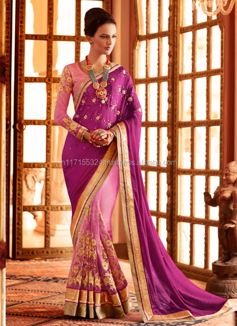 Wholesale Net Saree Saree In Surat Saree Embroidery Work Women