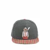 [P422-P425] CHECK POPCORN animal image logo cap on front panel lion tiger bear panda snapback caps clearance sale