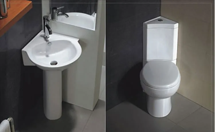 Luxury Ceramic Two Piece Corner Wc Toilet
