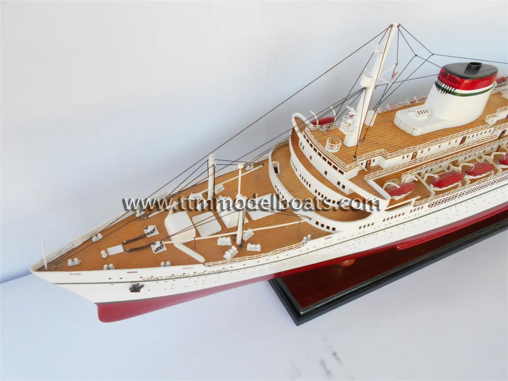 Ss Cristoforo Colombo Wooden Cruise Ship Models - Buy Wooden Boat ...