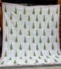 Wholesale cotton hand block printed applique cut work bedcovers bedspreads