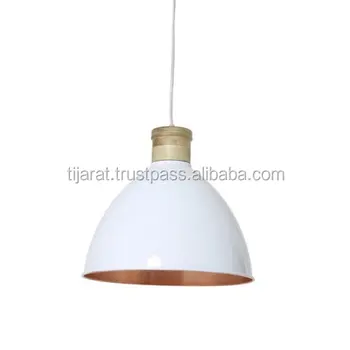 white hanging lamp shade