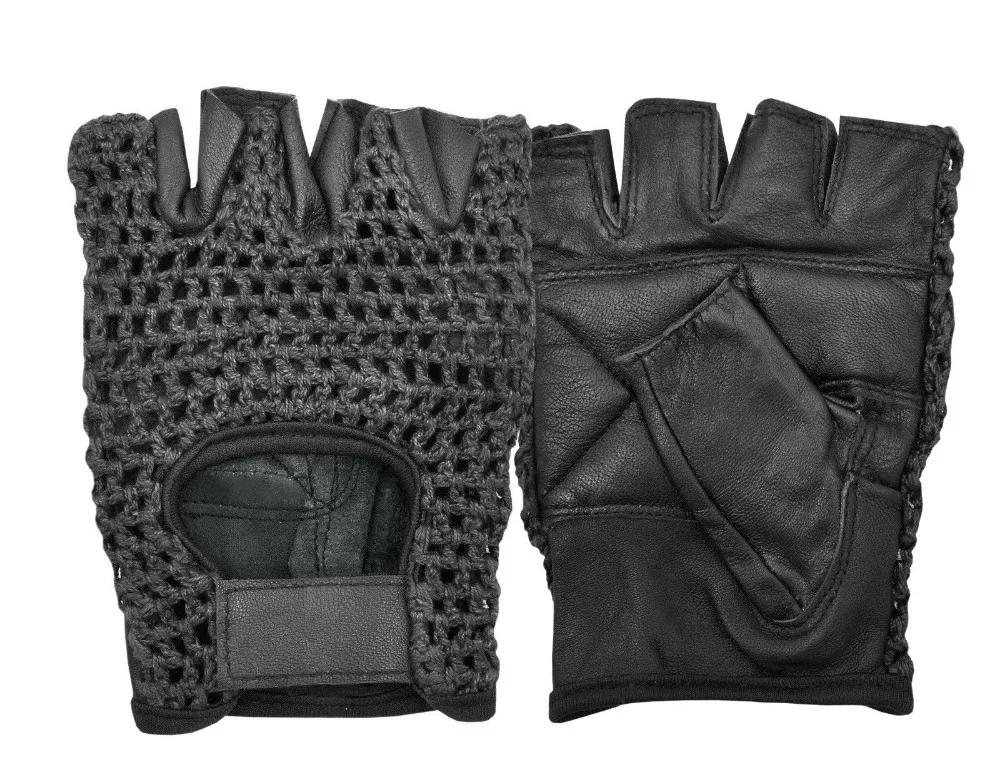 leather cycling gloves fingerless