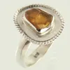 Amazing Ring Size Natural YELLOW TOURMALINE Gemstone 925 Sterling Silver