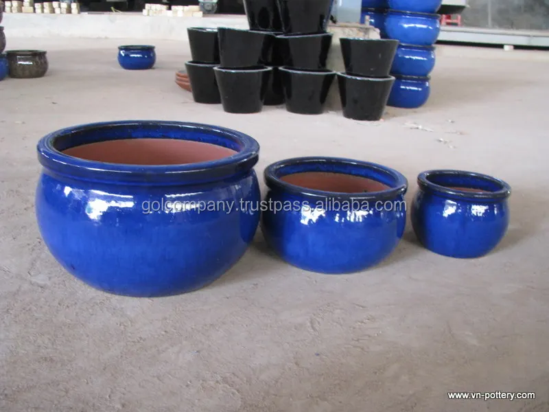 [wholesale] Outdoor Glazed Pottery Outdor Clay Planters Ceramic