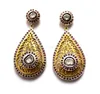 Ruby & Slice Diamond Studded Fashion 925 Sterling Silver Earrings Jewellery