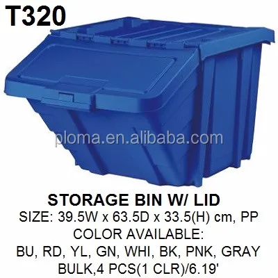 large storage bins with lids