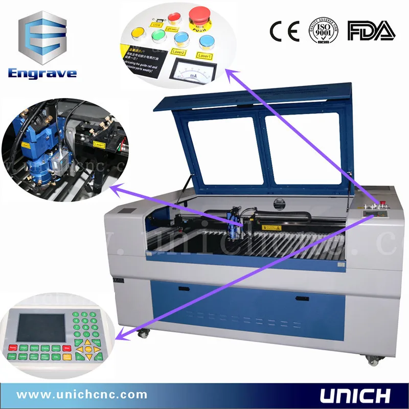 UNICH easy operation laser cutter for metal and nonmetal/cnc laser cutter