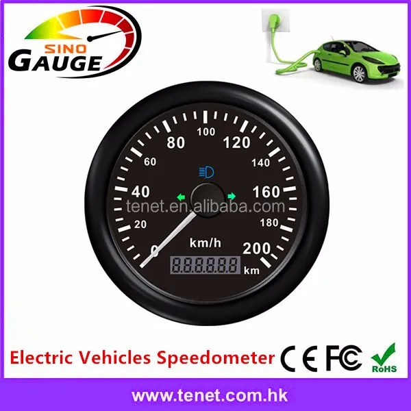 Electric Vehicle Speedometer With Over Speed Buzzer Alarm 140mm/85mm