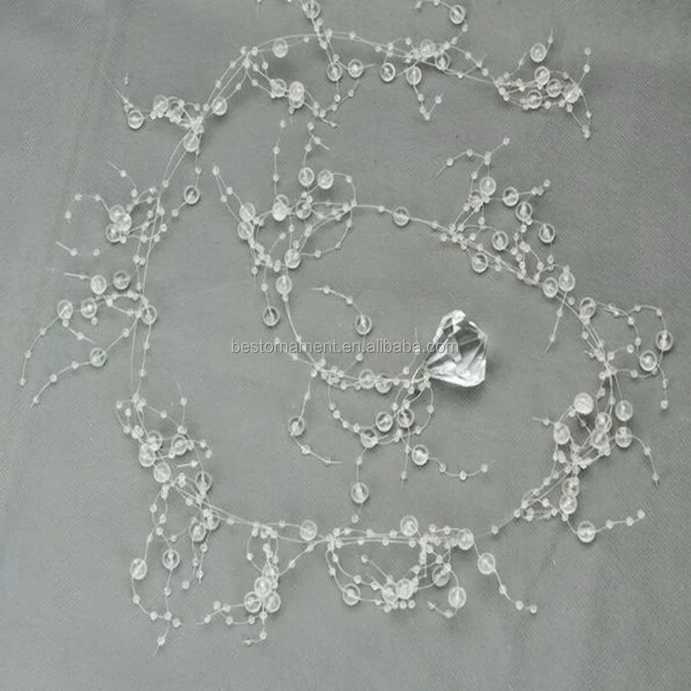 6ft Filament Pearl Garland Strand Buy Plastic Pearl Strands For