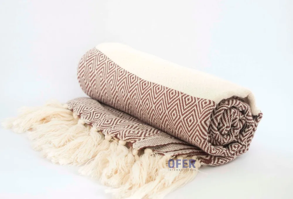 Throw Blanket,Diamond Turkish Throw Blanket,Beach Throw 100 Cotton