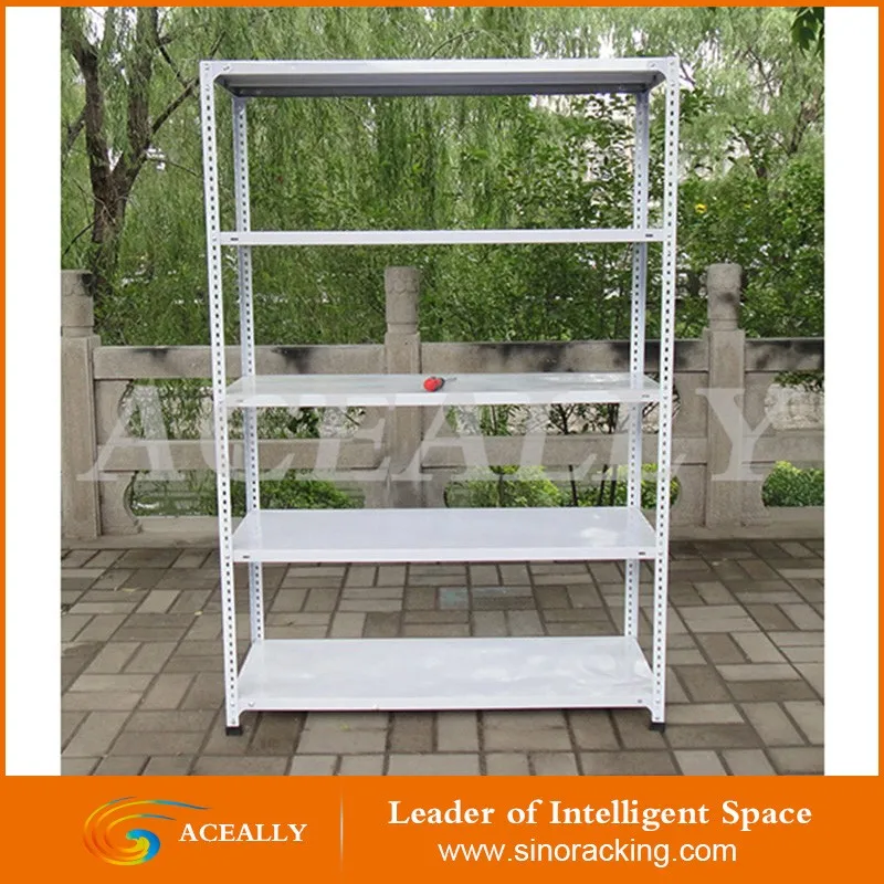 Slotted angle iron rack