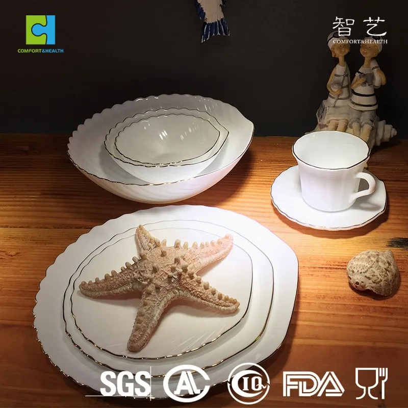Heat Resistant Opalware Ceramic Dishes Luxury Plates Dinner Set Buy