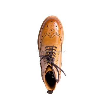 leather soled brogue boots