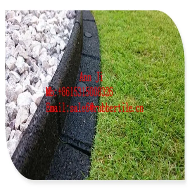 Playground Flexible Edging Garden Rubber Border,Crumb Rubber Edge For Kids Garden Buy